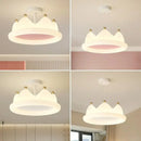 Plafonnier créatif en forme de couronne pour chambre à coucher
