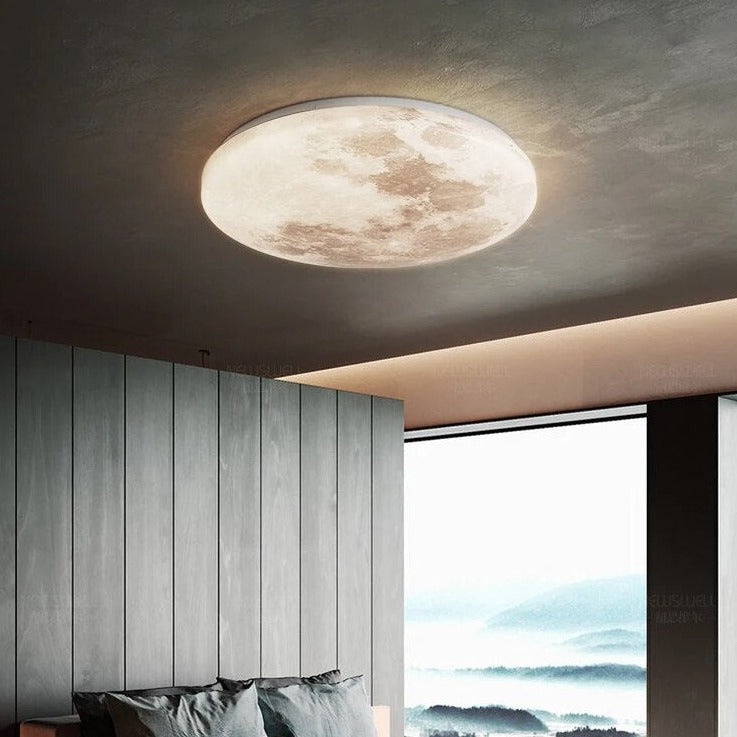 Plafonnier lune moderne minimaliste - vue 4 sur 10