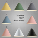 Suspension LED au style nordique Macaron en fer