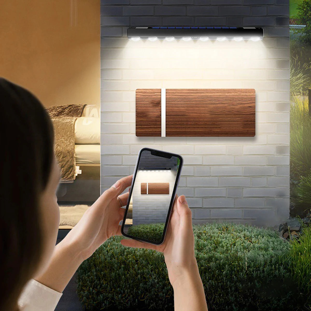 applique murale solaire à led pour jardin extérieur éclairage ambiance décoratif - vue 10 sur 9
