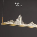 SANDYHA snow mountain Chinese style designer LED landscape pendant light