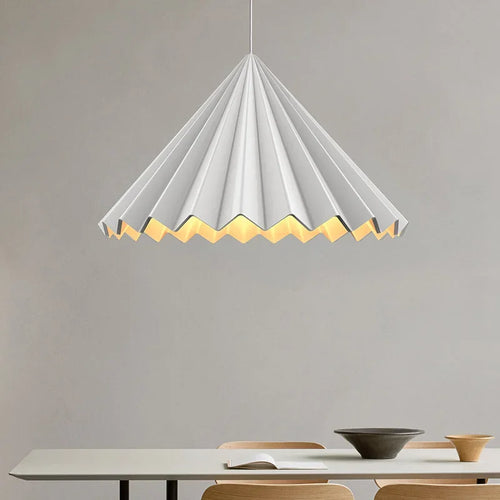 Nordic resin umbrella LED pendant light minimalist design for dining room, kitchen, home and bedroom - vue 3 sur 7