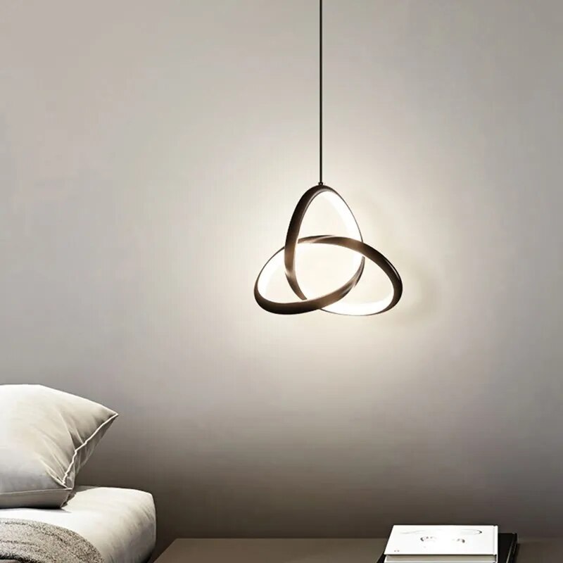 Suspension LED en forme de cercle rotatif - vue 5 sur 11