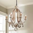 lustre vintage en bois massif style américain pour divers espaces