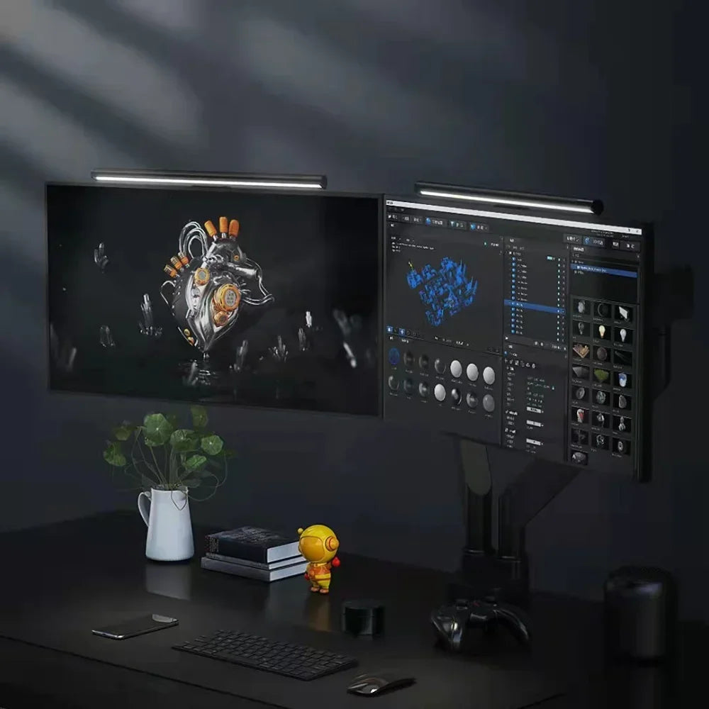lymax lampe de bureau protection des yeux barre lumineuse sans fil