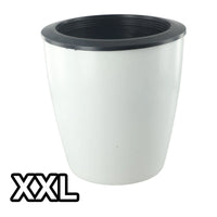 pot de fleurs automatique en plastique effet porcelaine