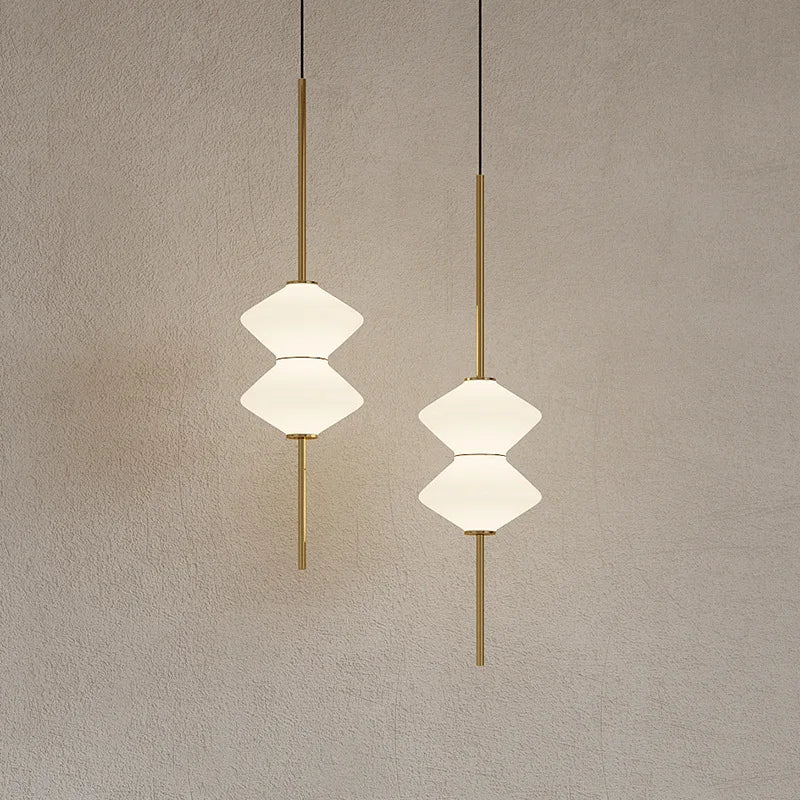 lampe led suspendue en verre moderne avec fil métallique réglable