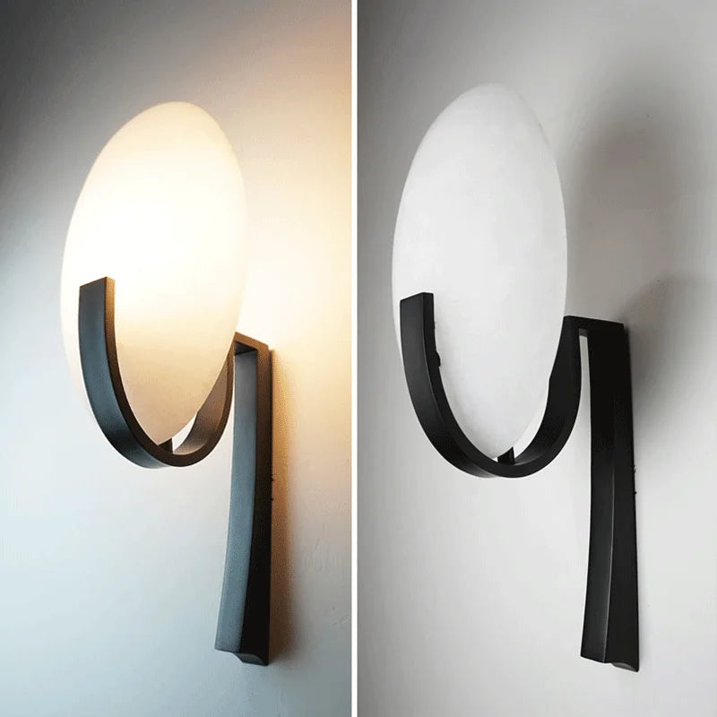 applique murale nordique en cuivre et marbre design élégant moderne - vue 5 sur 8