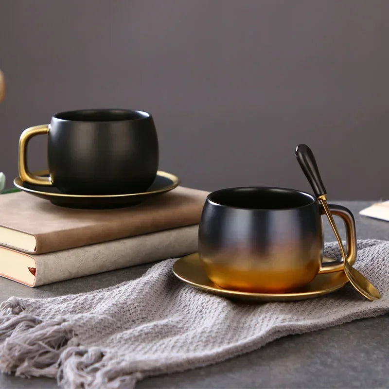 Tasse cafe ceramique degrade givre style americain