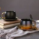 Tasse cafe ceramique style americain effet givre elegant