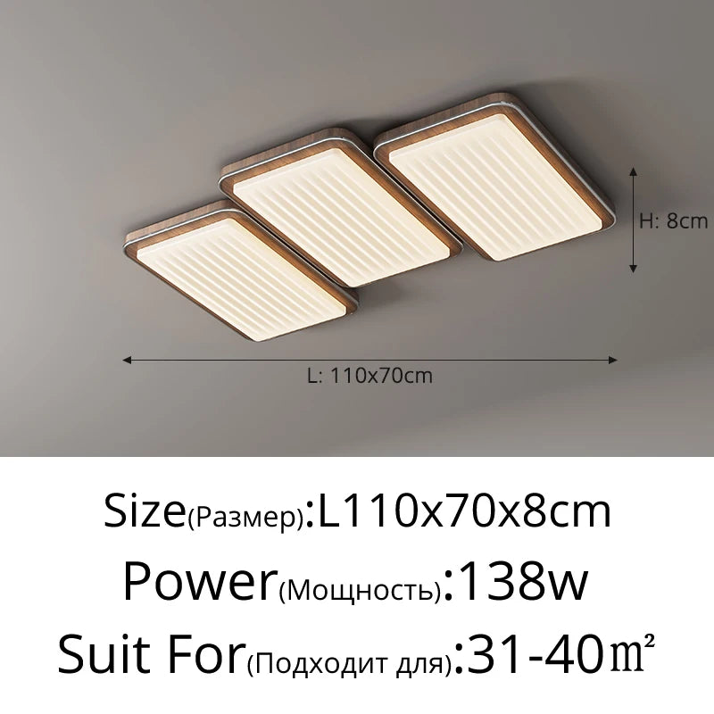 plafonnier led moderne design simple protection yeux et spectre complet - vue 13 sur 12