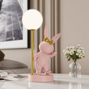 lampe de table design nordique luxe en forme de lapin