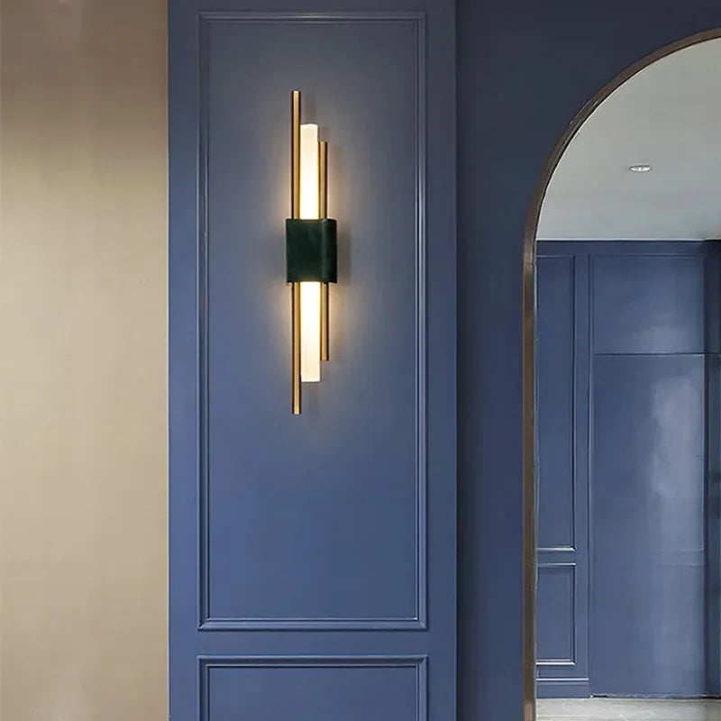 Applique murale Led en marbre moderne
