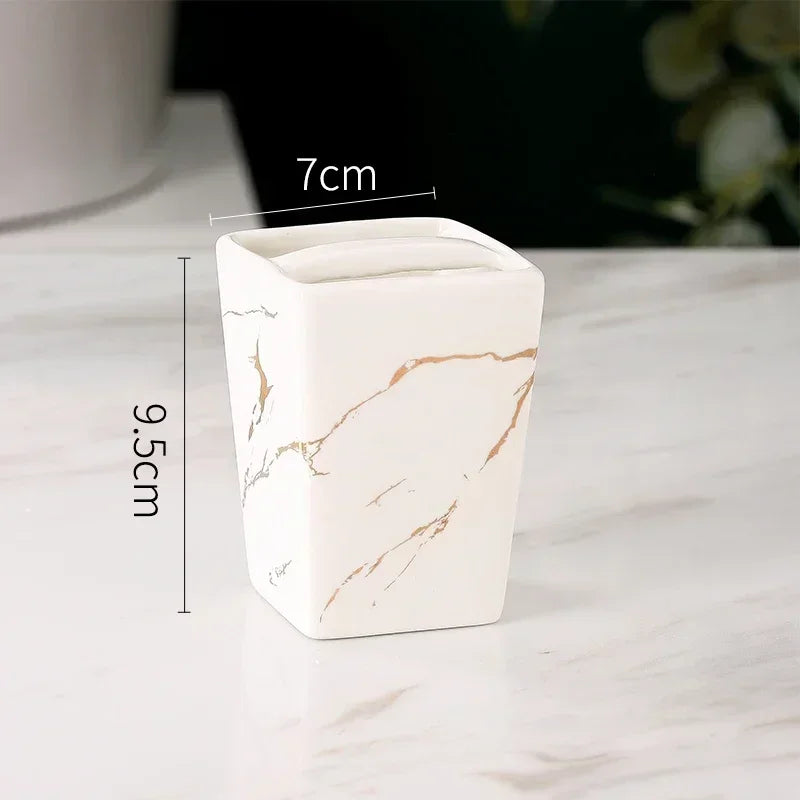 porte-brosse à dents en céramique design pour salle de bain - vue 13 sur 15