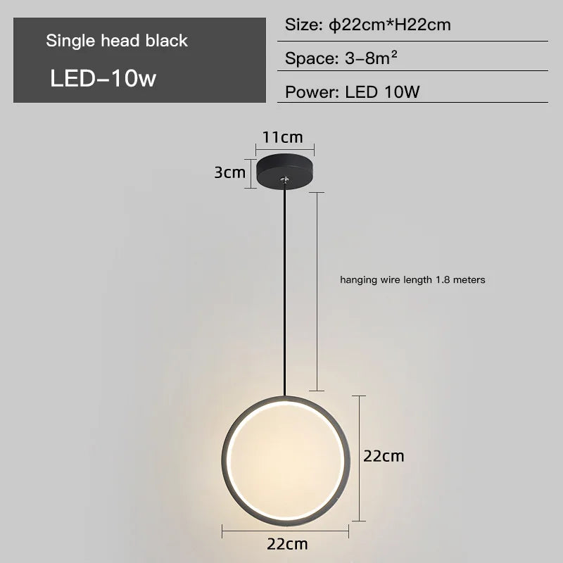 Lustres LED pour salons - vue 8 sur 11