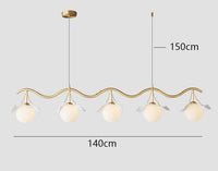 lustre suspension nordique pour éclairage intérieur salon
