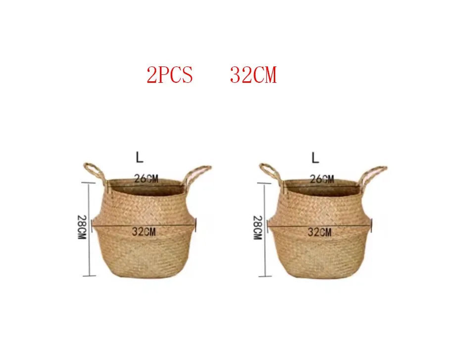 panier en osier suspendu pour fleurs ou rangement - vue 15 sur 16