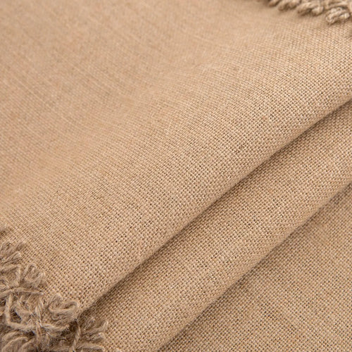 Chemin de table jute macramé style rustique beige - vue 7 sur 7