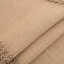 Chemin de table macrame beige rustique boheme franges