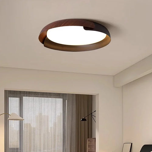 Plafonnier LED en forme de bois au design nordique moderne - vue 3 sur 12