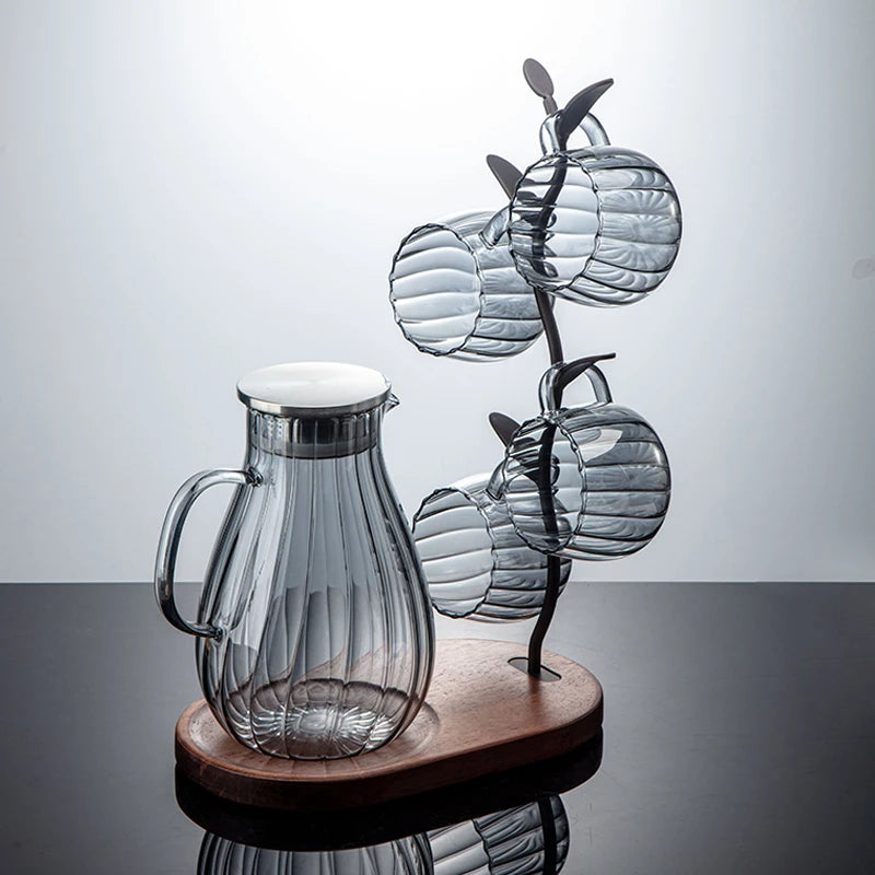 Pichet theiere verre borosilicate resistant chaleur moderne