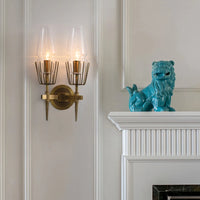Nordic minimalist luxury glass wall light