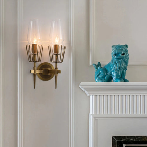 Nordic minimalist luxury glass wall light