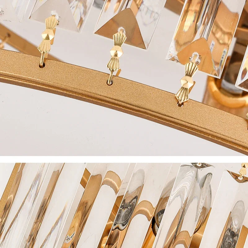 plafonnier led en cristal décoration intérieure moderne pour votre espace - vue 7 sur 12