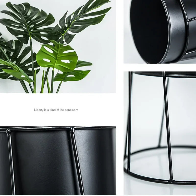 support de plante moderne en fer pour décoration intérieure et extérieure - vue 7 sur 18