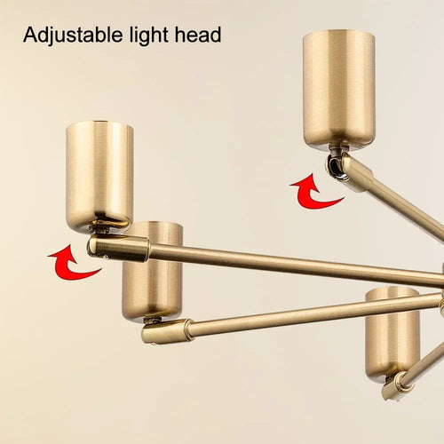 lustre moderne réglable en fer style satellite pour décoration