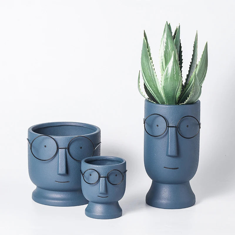 pot à fleurs en céramique mignon design nordique intérieur - vue 4 sur 22
