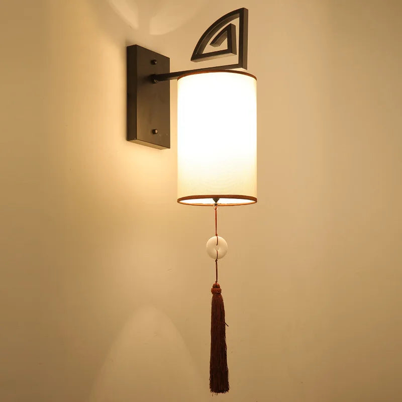 applique murale en tissu style chinois pour hôtel décoration