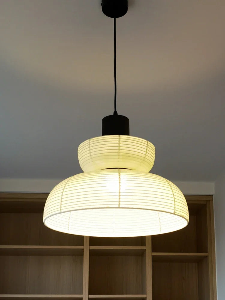 plafonnier wabi sabi en tissu pour une ambiance japonaise - vue 7 sur 10