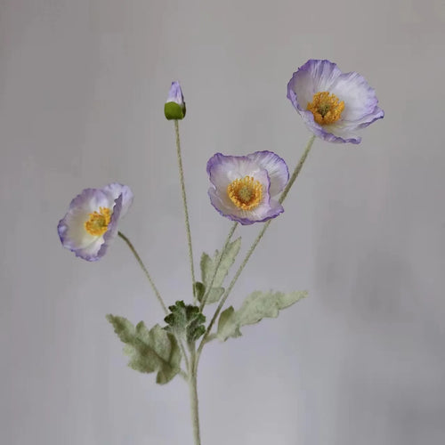 fausses fleurs de pavot en soie pour décorations de mariage et fêtes