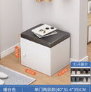 Home Shoe Cabinet with Bench, Anti-Dust Shoe Storage Bench, Multi-Layer Wooden Organizer with Cushion and Stable Structure