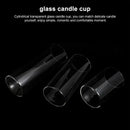 Glass Candle Holders Dia 8cm Cylinder Vases for Pillar Candle, Holders or Flower Vase Wedding Decoration Candlelight Dinner