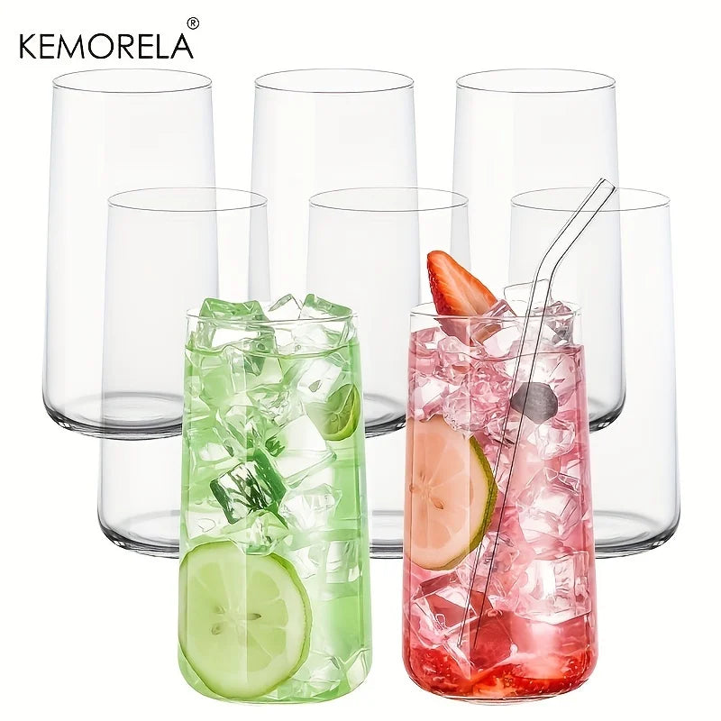 Ensemble 6 verres highball avec paille 460ml