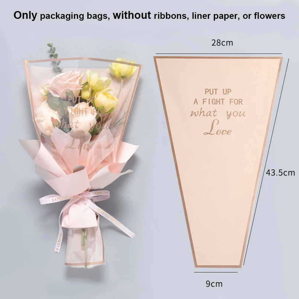 lot de 50 sachets imperméables pour roses à offrir pour la saint valentin - vue 6 sur 18
