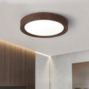 lampe circulaire simple style nordique grain de bois éclairage entrée balcon porche