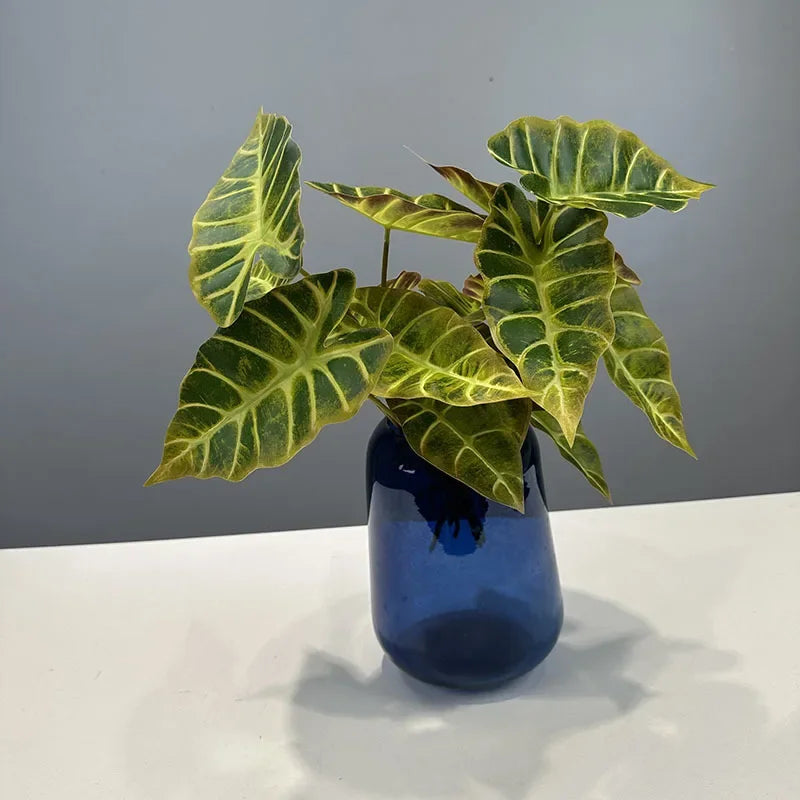 lot de 2 feuilles artificielles pour décoration de fête automne - vue 6 sur 10