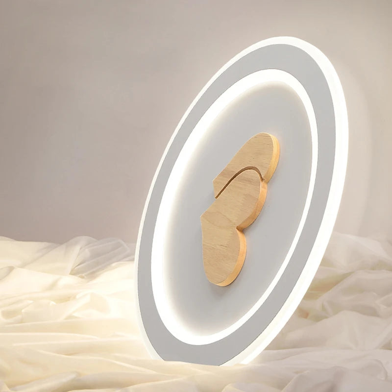 Modern minimalist recessed LED ceiling light Nordic creative loft - vue 6 sur 12