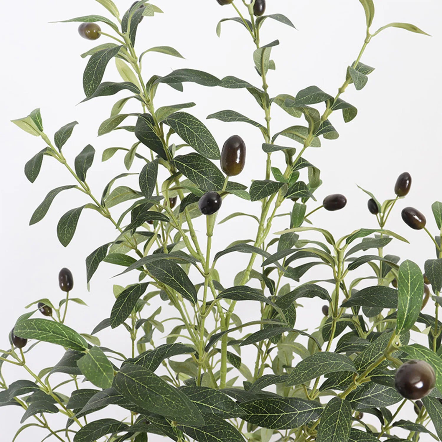Realistic Artificial Olive Tree, Lifelike Faux Olive Plant for Home, Office, Garden Décor - vue 5 sur 8