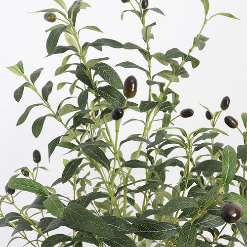 Realistic Artificial Olive Tree, Lifelike Faux Olive Plant for Home, Office, Garden Décor - vue 6 sur 8