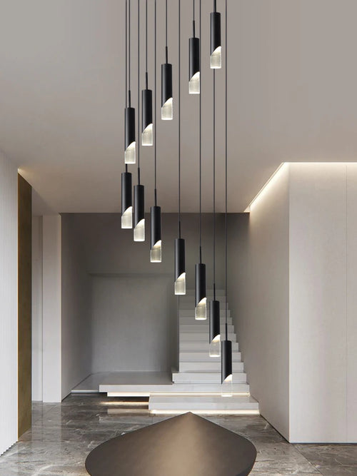 lustre nordique moderne en acrylique pour éclairage créatif intérieur - vue 2 sur 14