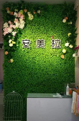 pelouse artificielle décoration murale pour événements et fêtes - vue 12 sur 21
