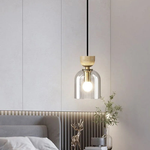 Suspension LED en verre minimaliste - vue 5 sur 7