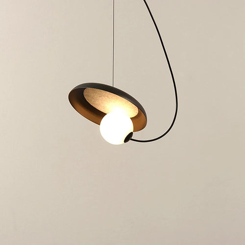 Suspension en verre et métal lampes nordiques - vue 7 sur 6