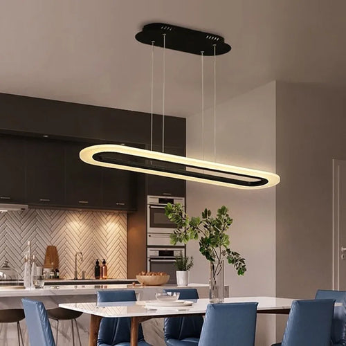 Modern minimalist adjustable LED chandelier decorative lighting