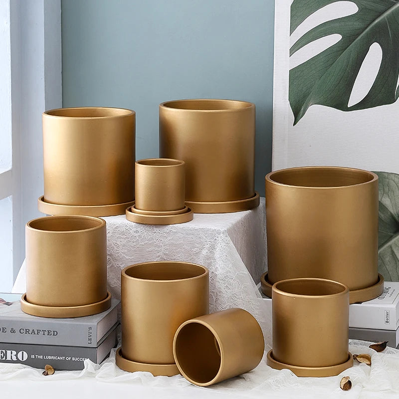pot en céramique nordique pour décoration de plantes d'intérieur - vue 5 sur 11