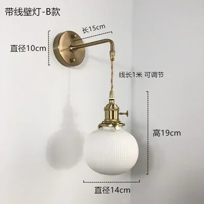 Minimalist Japanese retro ceramic pendant light for interior decoration - vue 17 sur 21